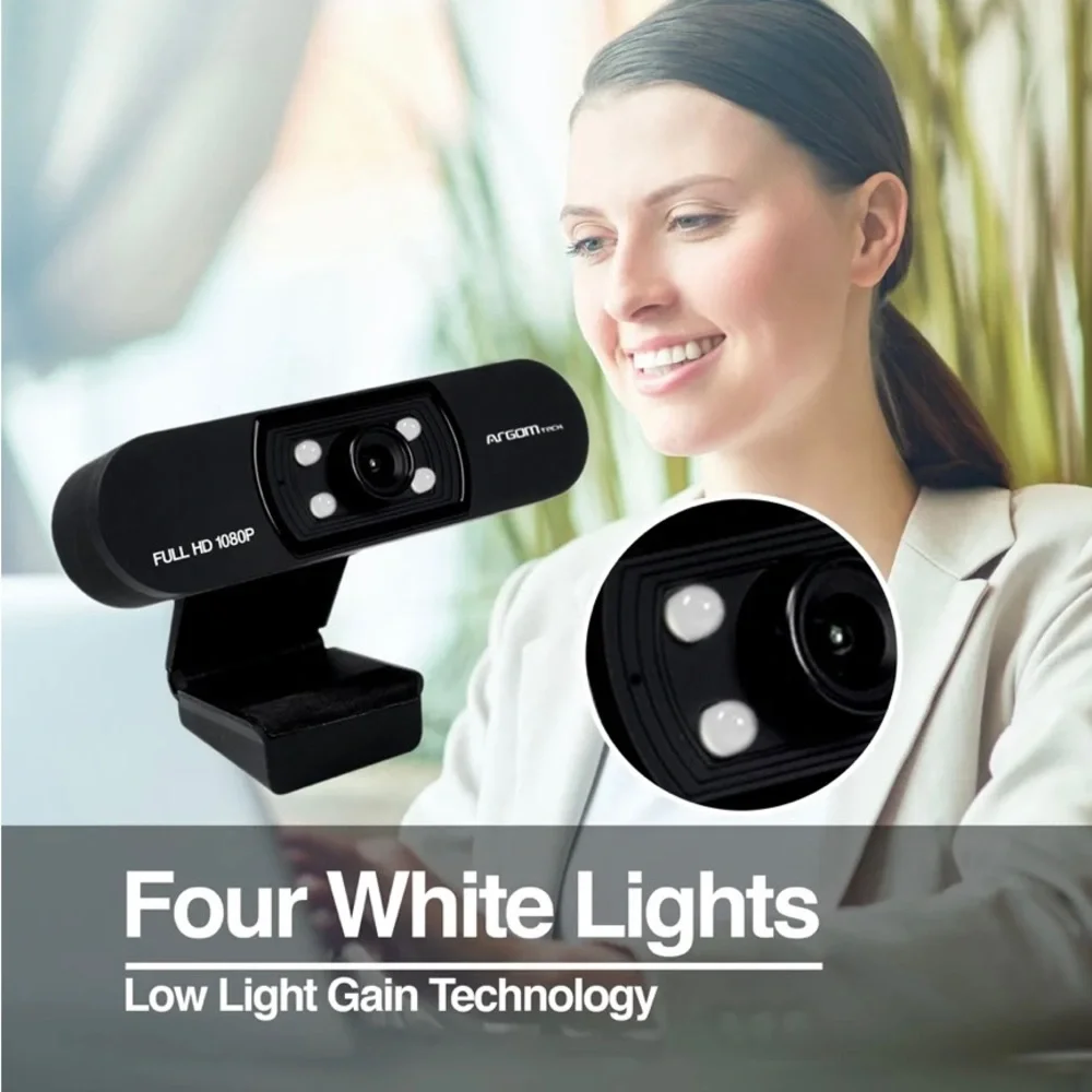 WEB CAM FULL HD 1080P WITH MICROPHONE & LEDS CAM50